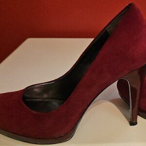 Nine West Suede Platform Pumps